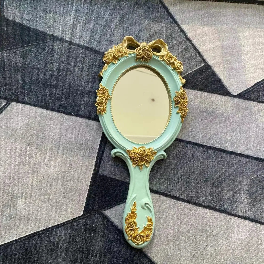 European Style Retro Handheld Mirror Vintage