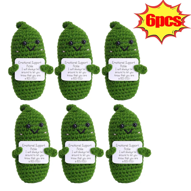 Handmade Emotional Support Pickle Crochet