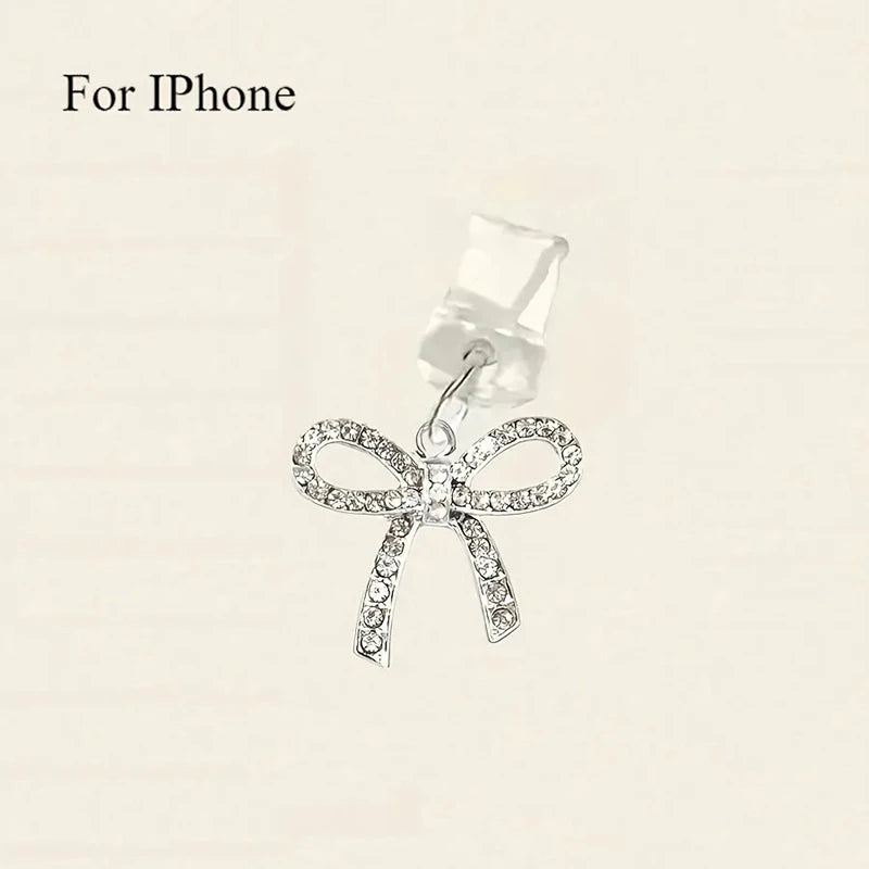 Cute Bow Diamond Phone plug