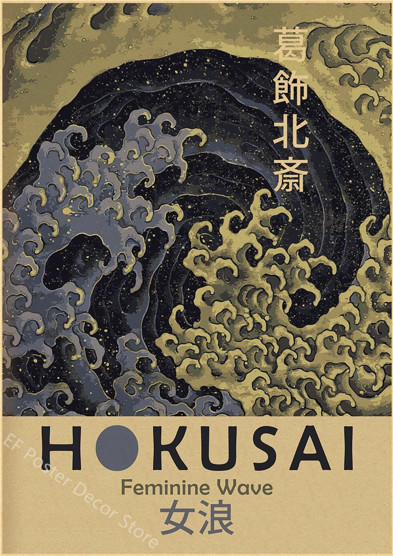 Vintage Hokusai Ohara Koson Japanese Art Poster