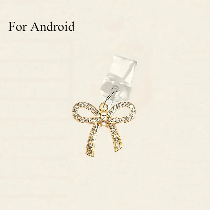 Cute Bow Diamond Phone plug