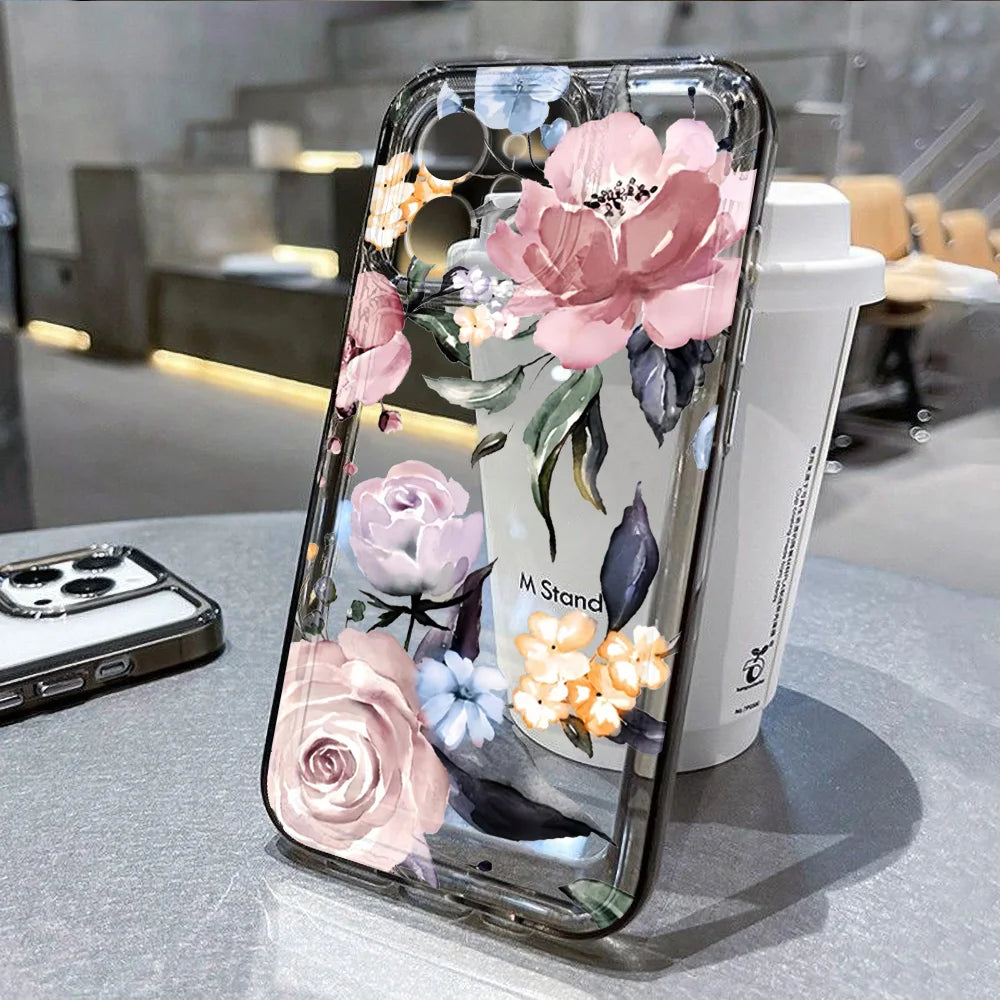 Lotus Flower Transparent Phone Case