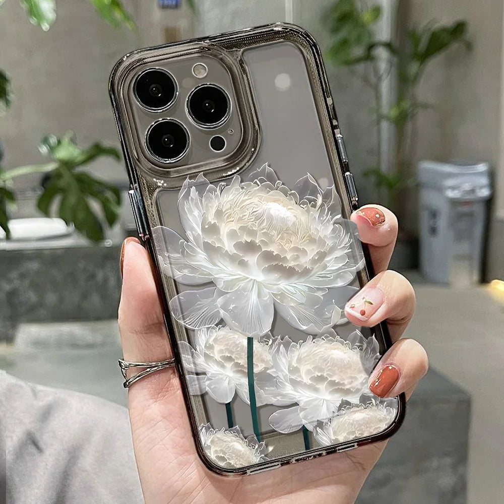 Lotus Flower Transparent Phone Case