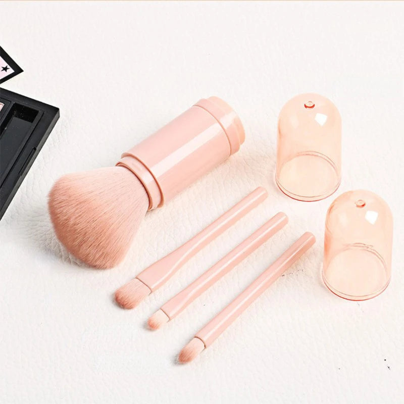 4 in 1 Mini Cute Makeup Brush Set