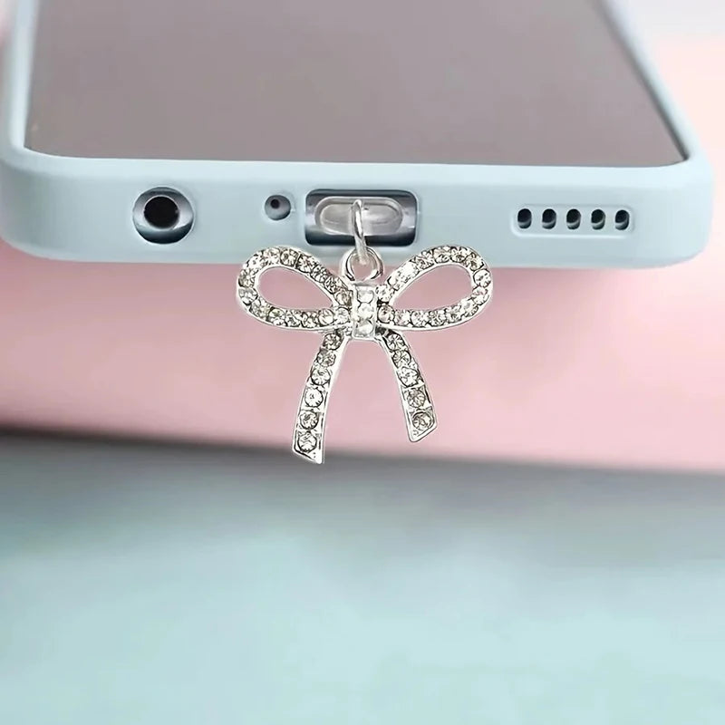 Cute Bow Diamond Phone plug