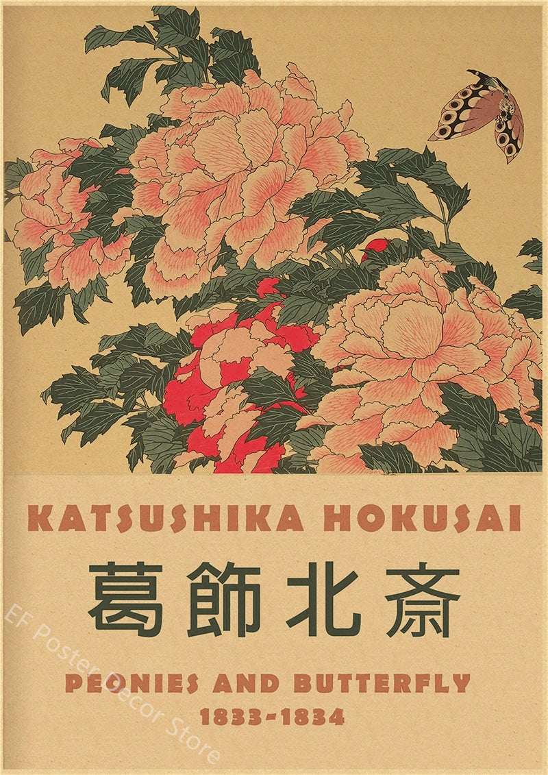 Vintage Hokusai Ohara Koson Japanese Art Poster