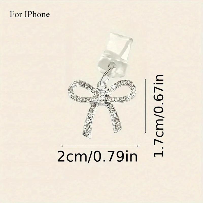 Cute Bow Diamond Phone plug