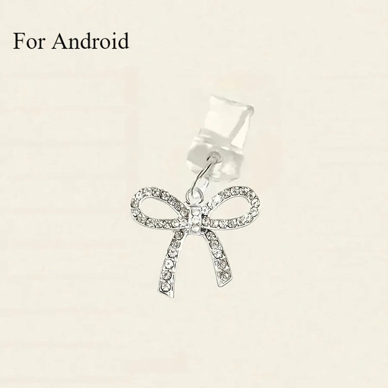 Cute Bow Diamond Phone plug