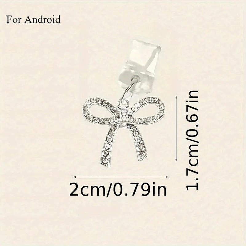 Cute Bow Diamond Phone plug