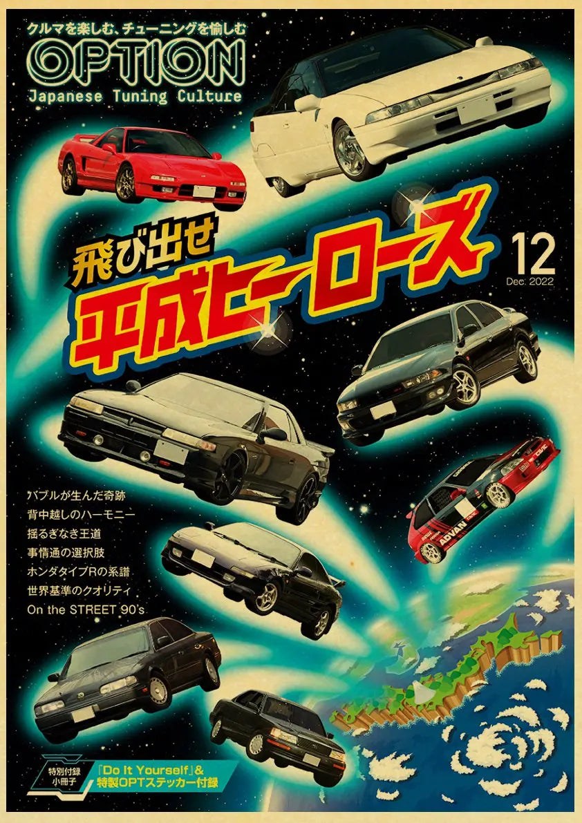 JDM Car Japan 90s Poster Wall