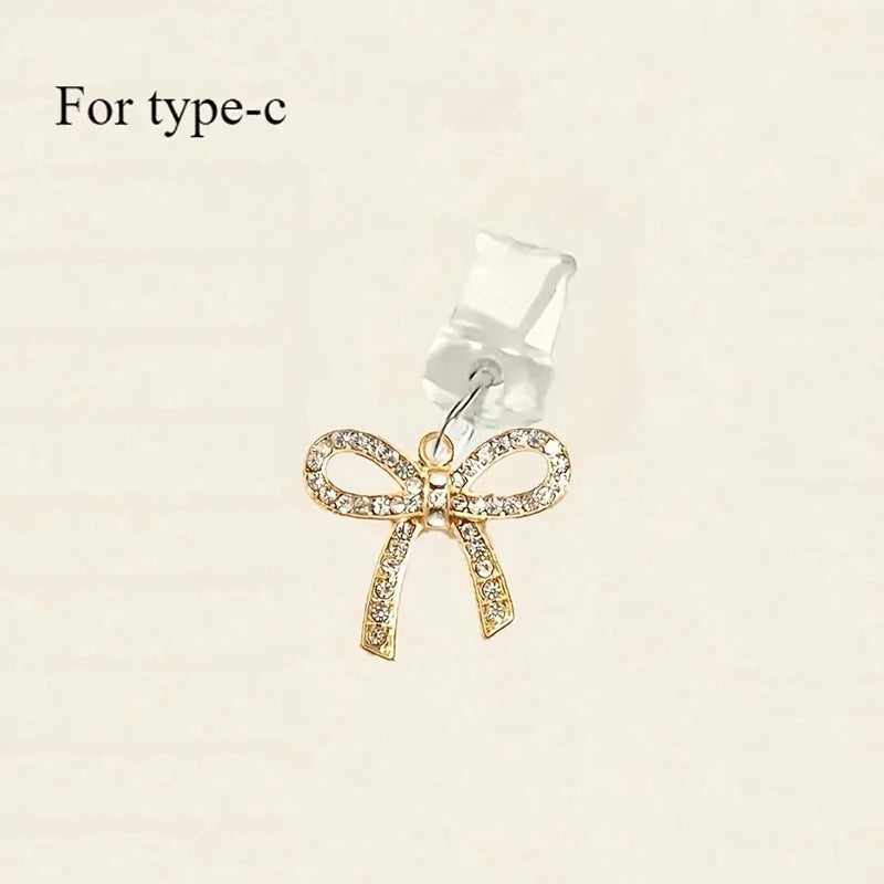 Cute Bow Diamond Phone plug