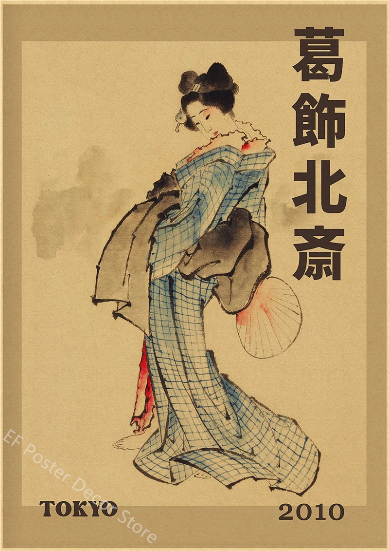 Vintage Hokusai Ohara Koson Japanese Art Poster