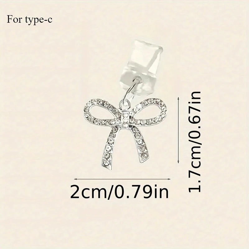 Cute Bow Diamond Phone plug