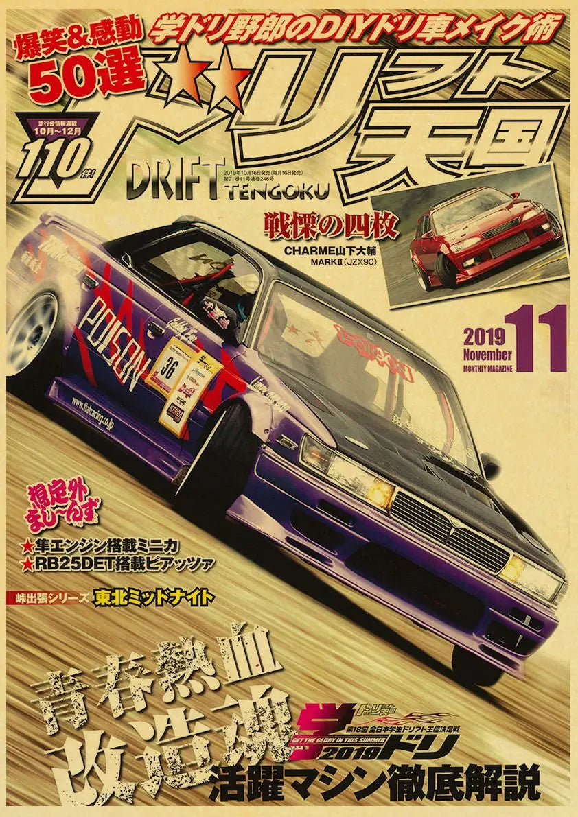 JDM Car Japan 90s Poster Wall