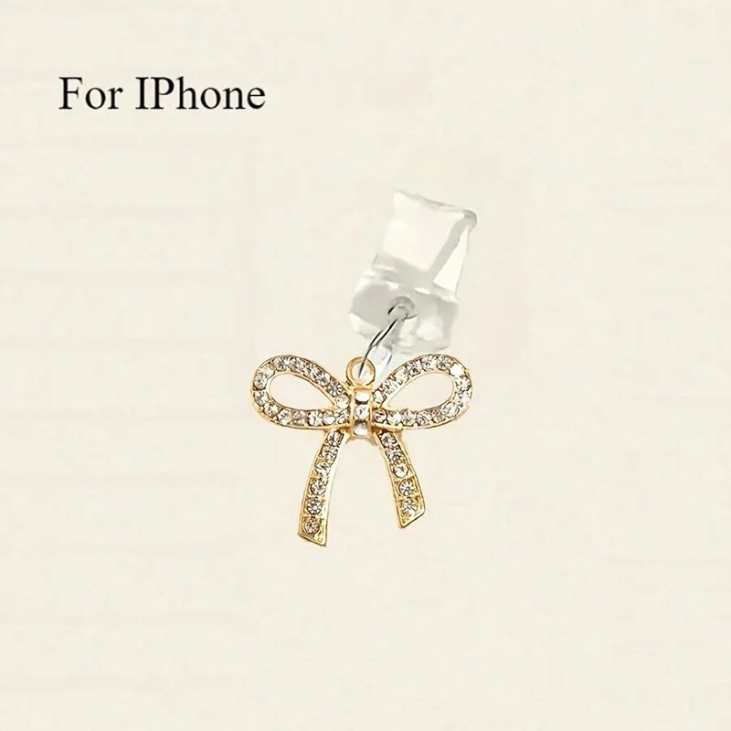 Cute Bow Diamond Phone plug