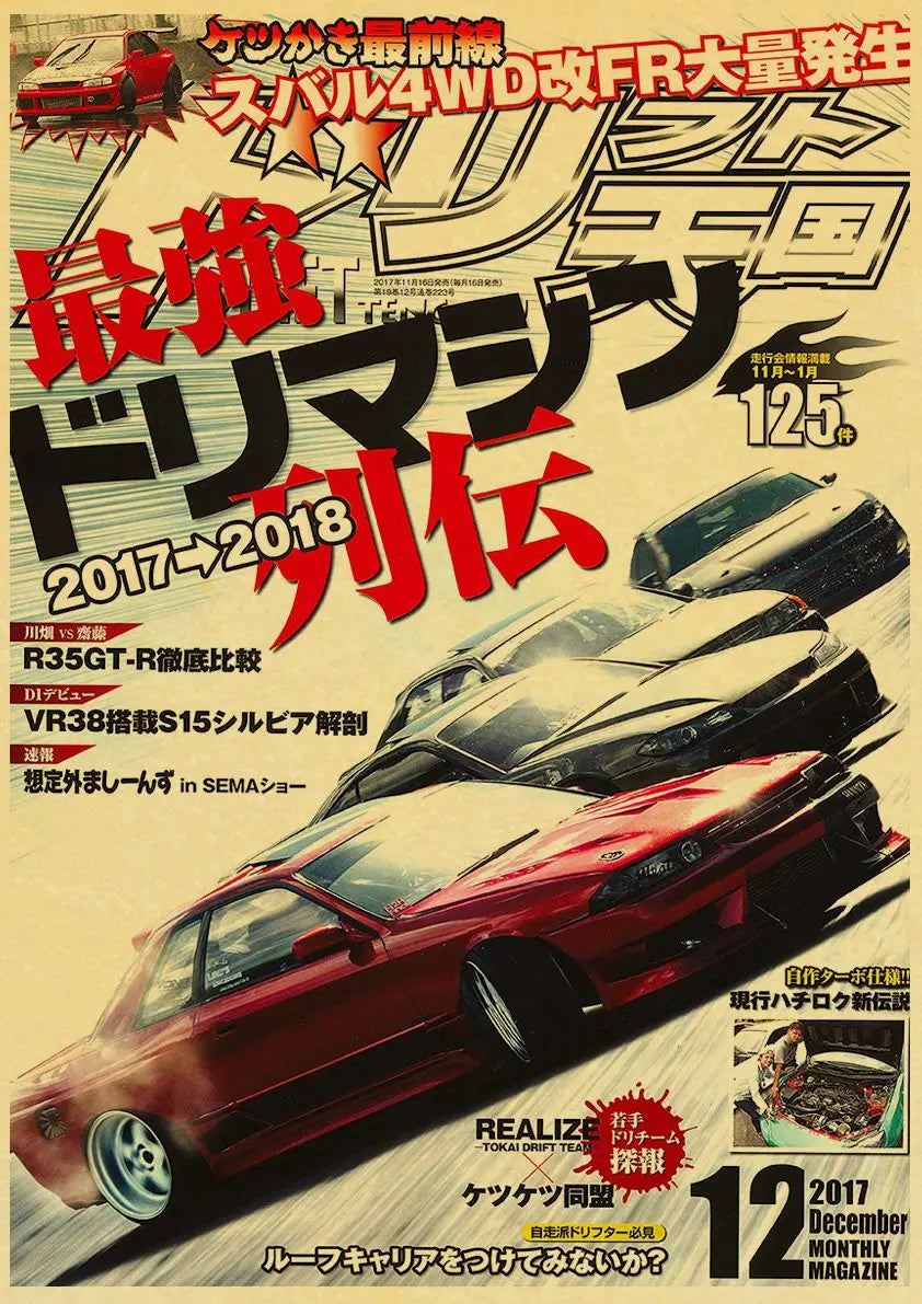 JDM Car Japan 90s Poster Wall