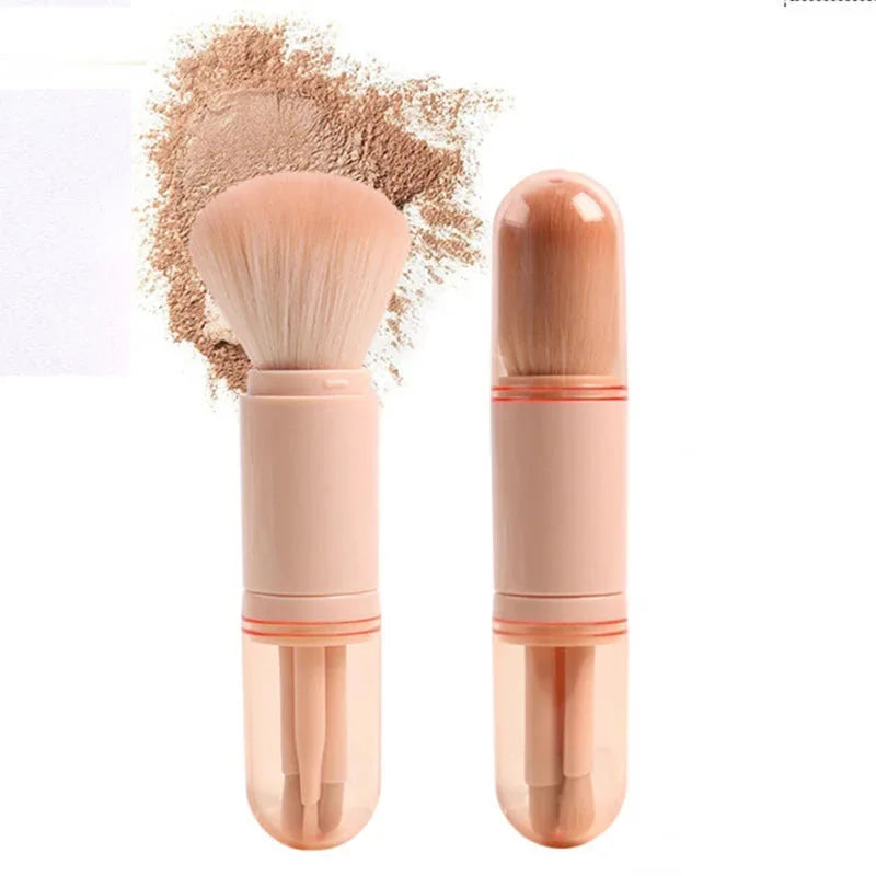 4 in 1 Mini Cute Makeup Brush Set