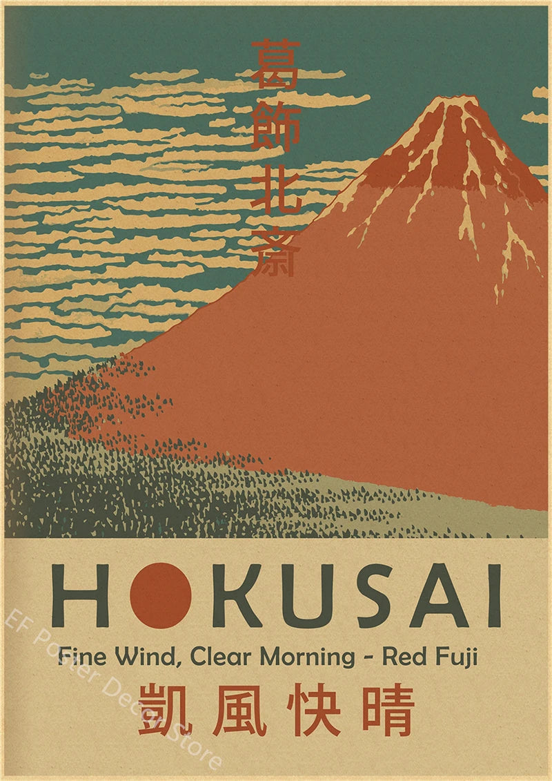 Vintage Hokusai Ohara Koson Japanese Art Poster