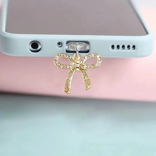 Cute Bow Diamond Phone plug